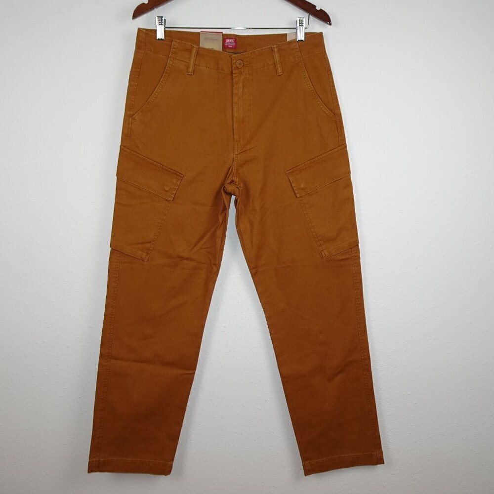 Levi's Cargo Pants Men's Size 33x32 Brown XX Cargo Taper Stretch